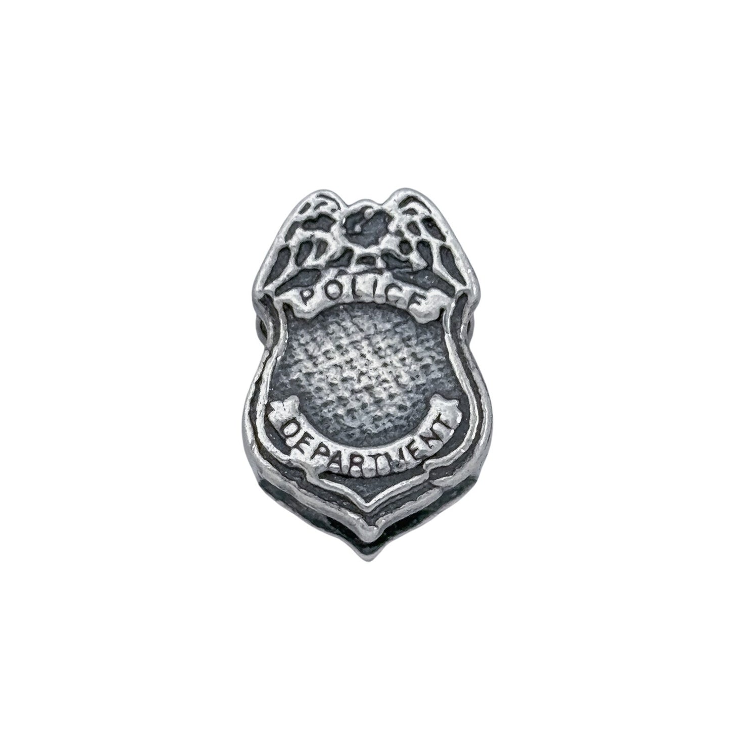 Vintage Sterling Silver 925 Police Badge Slide Charm