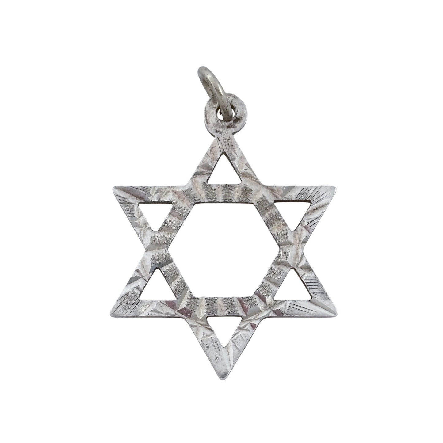 Vintage Sterling Silver 925 Star of David Charm