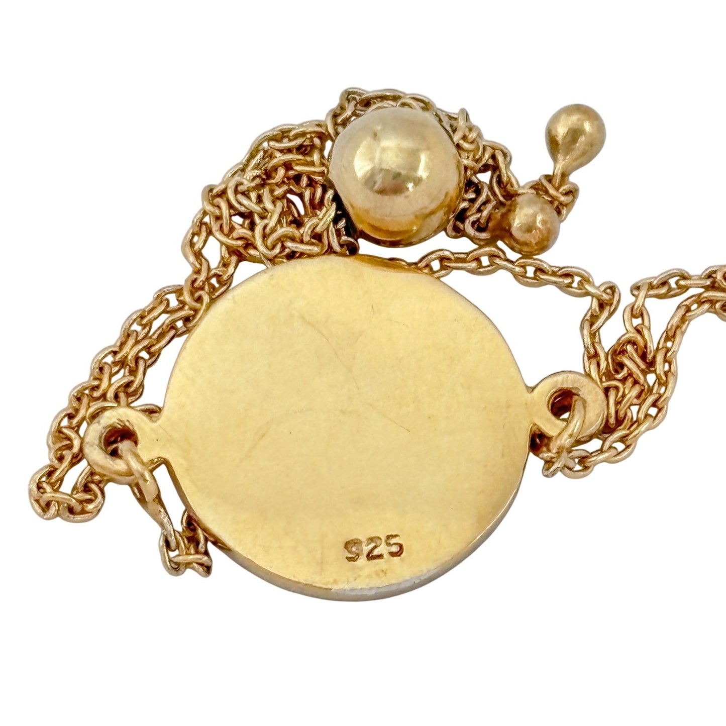 Vintage Gold-Tone Sterling Silver 925 Zodiac Charm Bracelet up to 9.5"