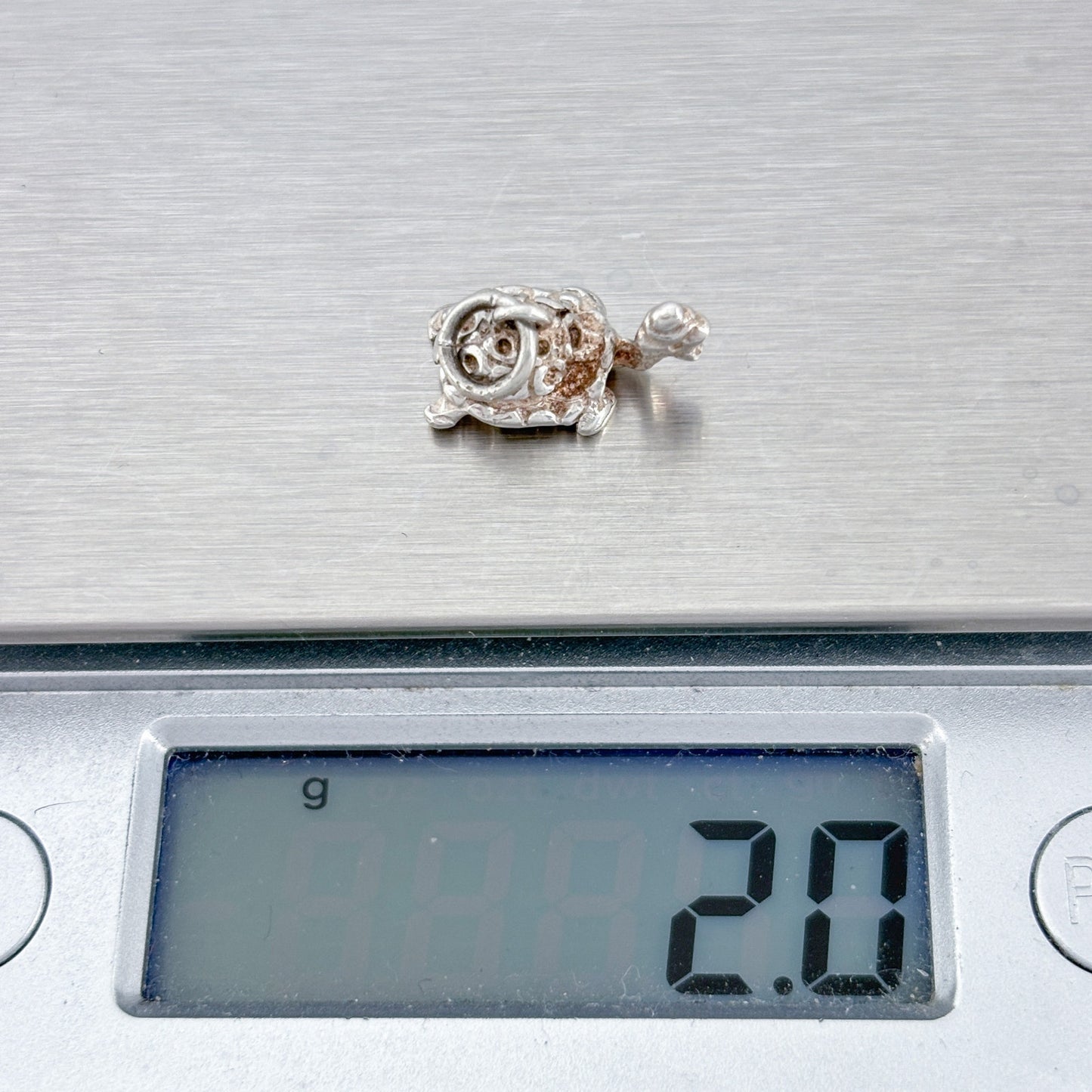 Vintage Sterling Silver 925 Turtle Charm