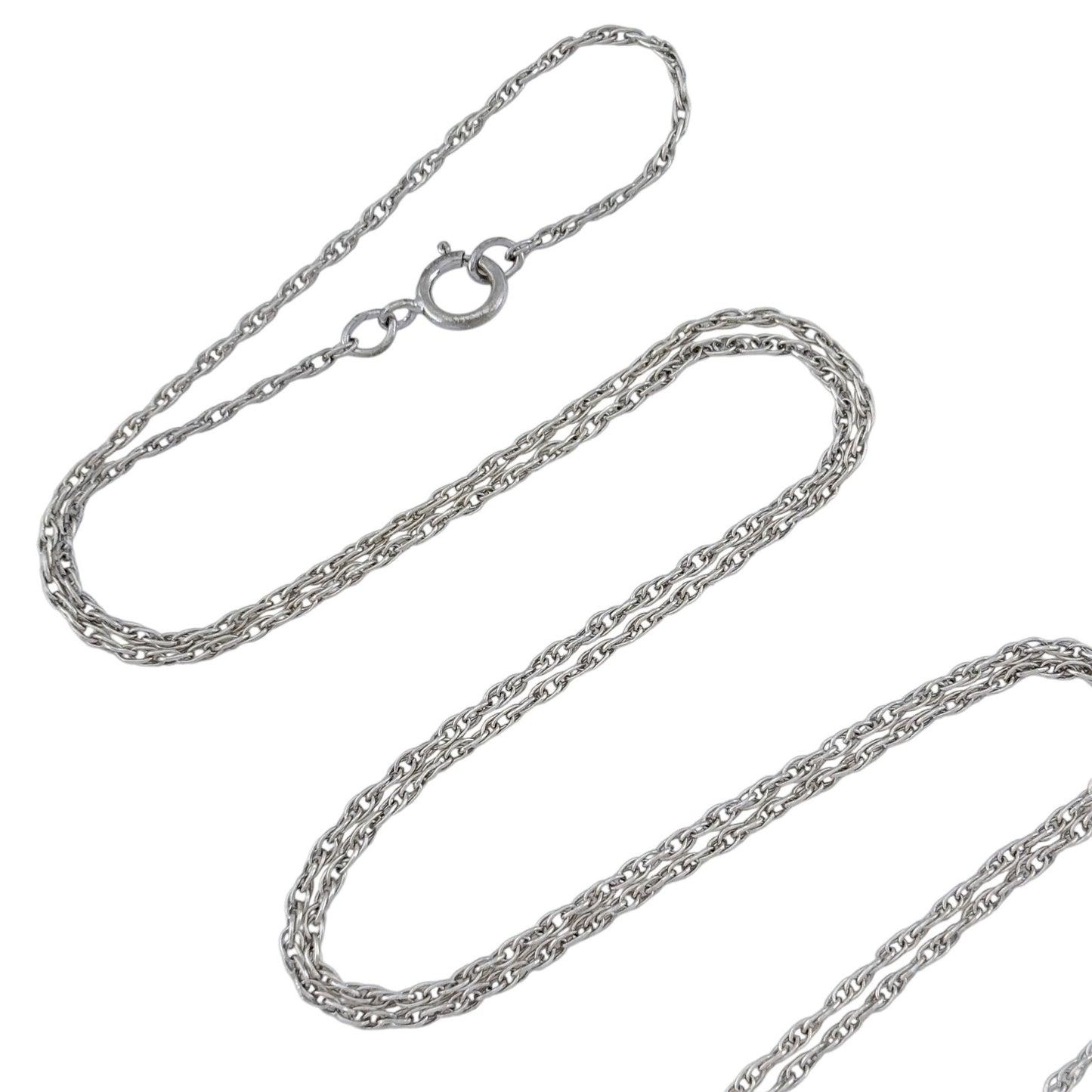 Vintage Sterling Silver 925 Rope Chain Necklace 26"