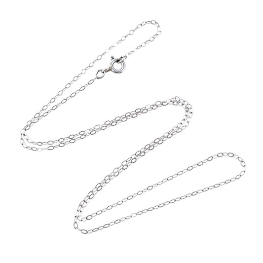 Estate Sterling Silver 925 Cable Chain Necklace 18.5"