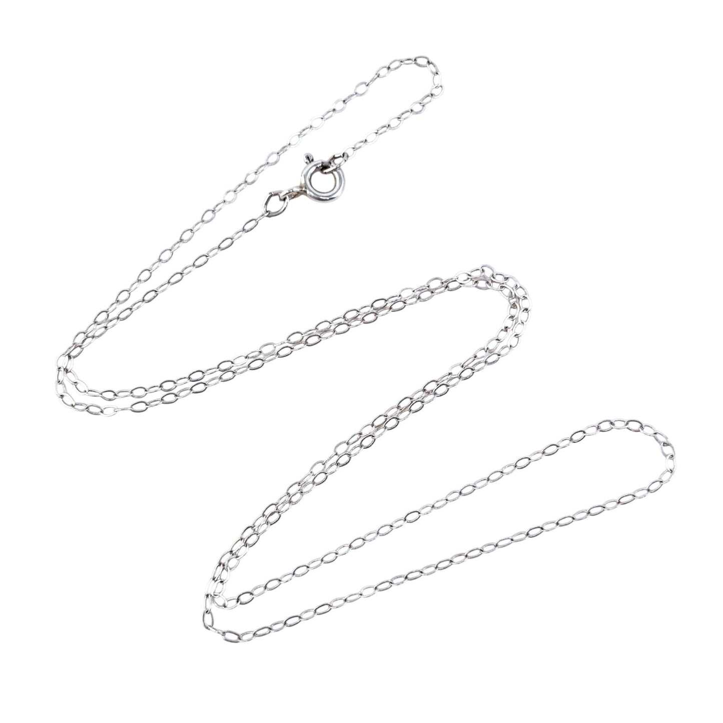 Estate Sterling Silver 925 Cable Chain Necklace 18.5"
