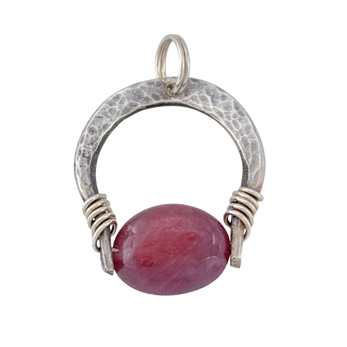 Vintage Sterling Silver 925 Sapphire Pendant