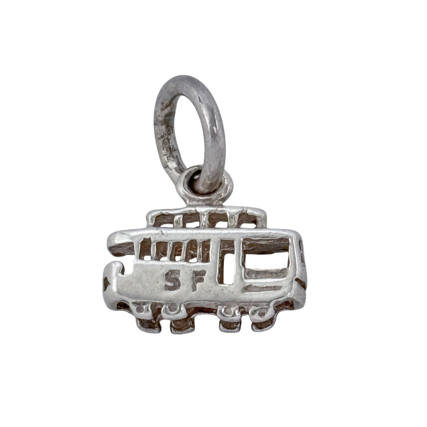 Vintage Sterling Silver 925 San Francisco Cable Car Charm