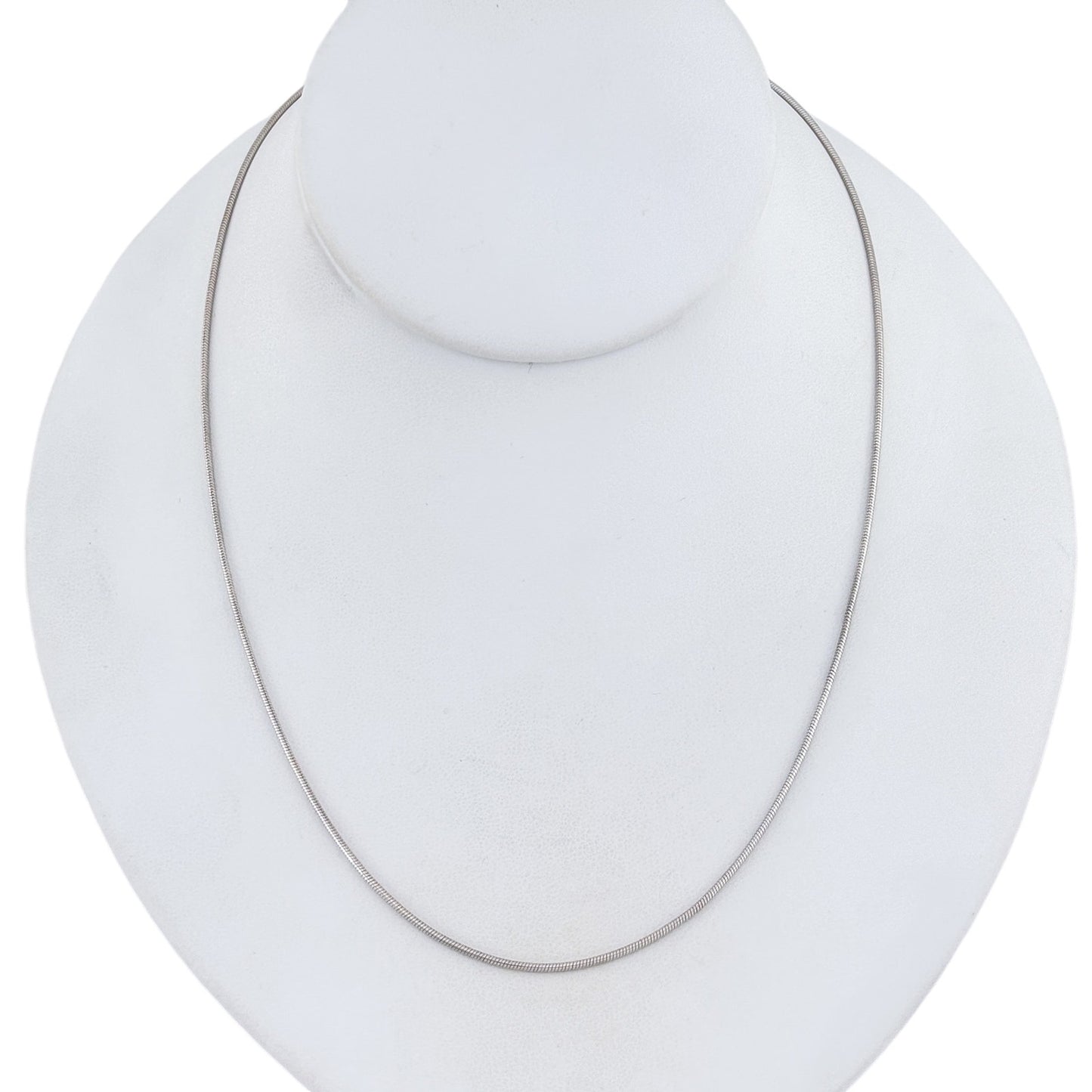 Vintage Italy Sterling Silver 925 Snake Chain Necklace 18"