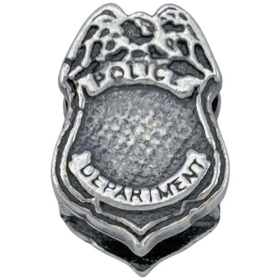 Vintage Sterling Silver 925 Police Badge Slide Charm