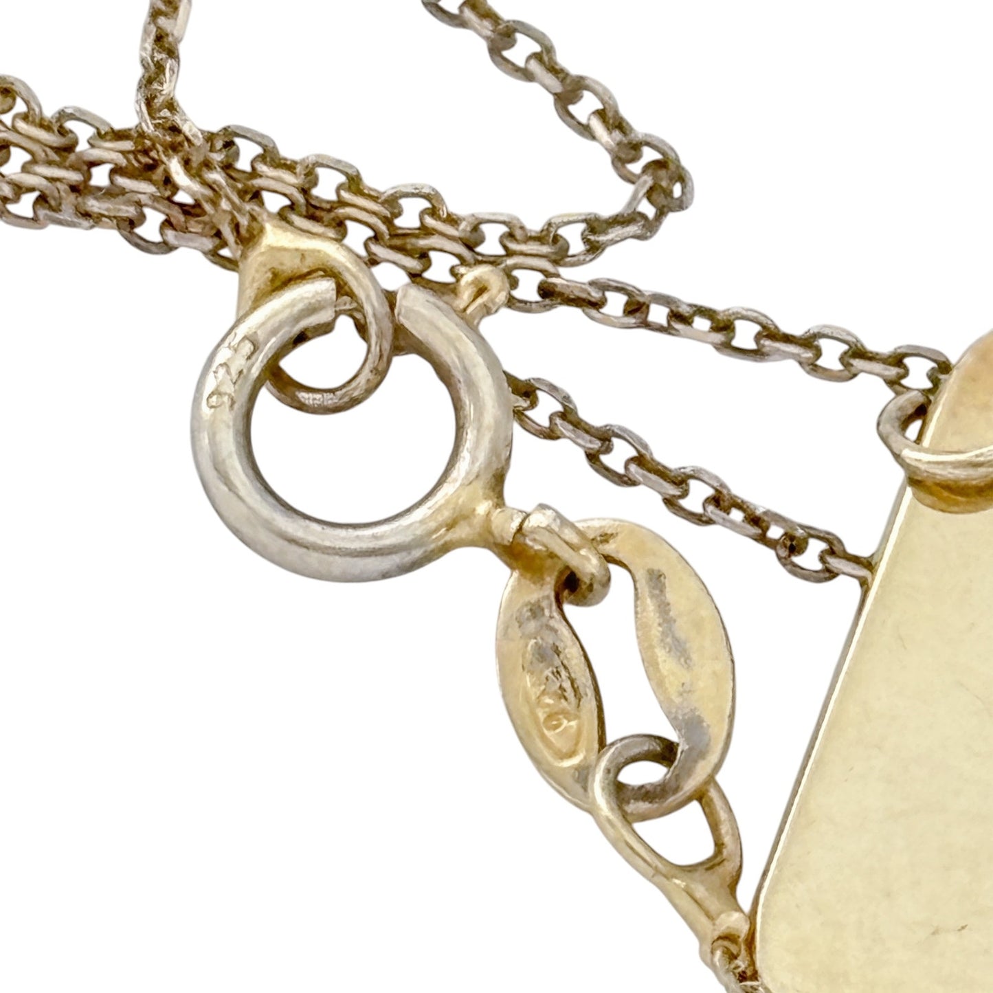 Vintage Sterling Silver 925 Date Bar Necklace 08.08.15 17"