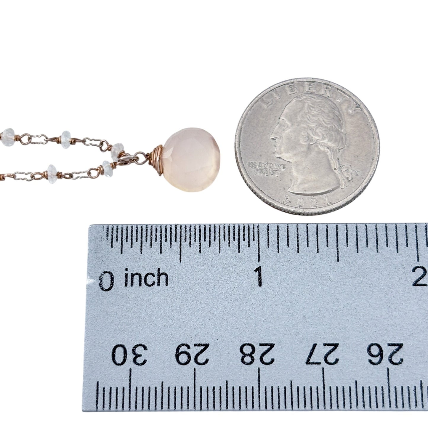Vintage Gold-Tone Sterling Silver 925 Glass Pendant Necklace 19"