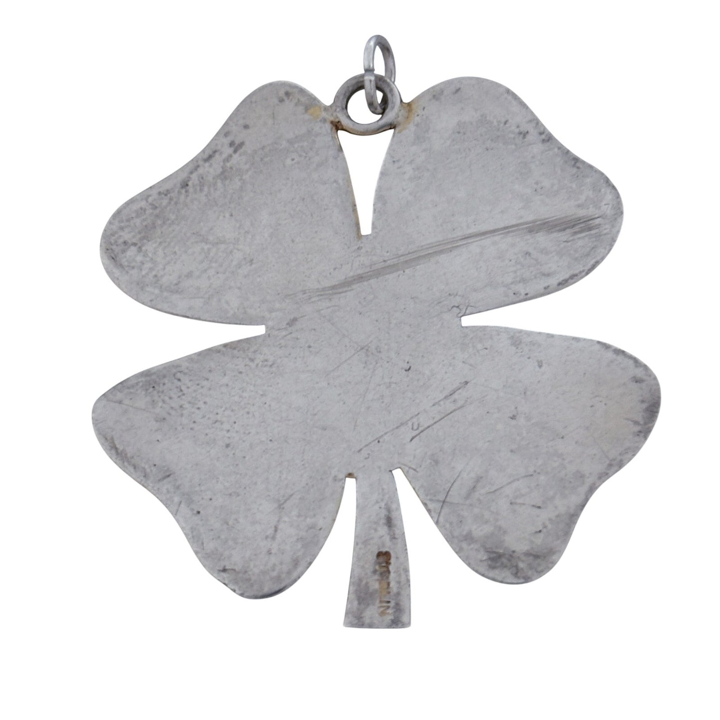 Vintage Sterling Silver 925 Four Leaf Clover Pendant