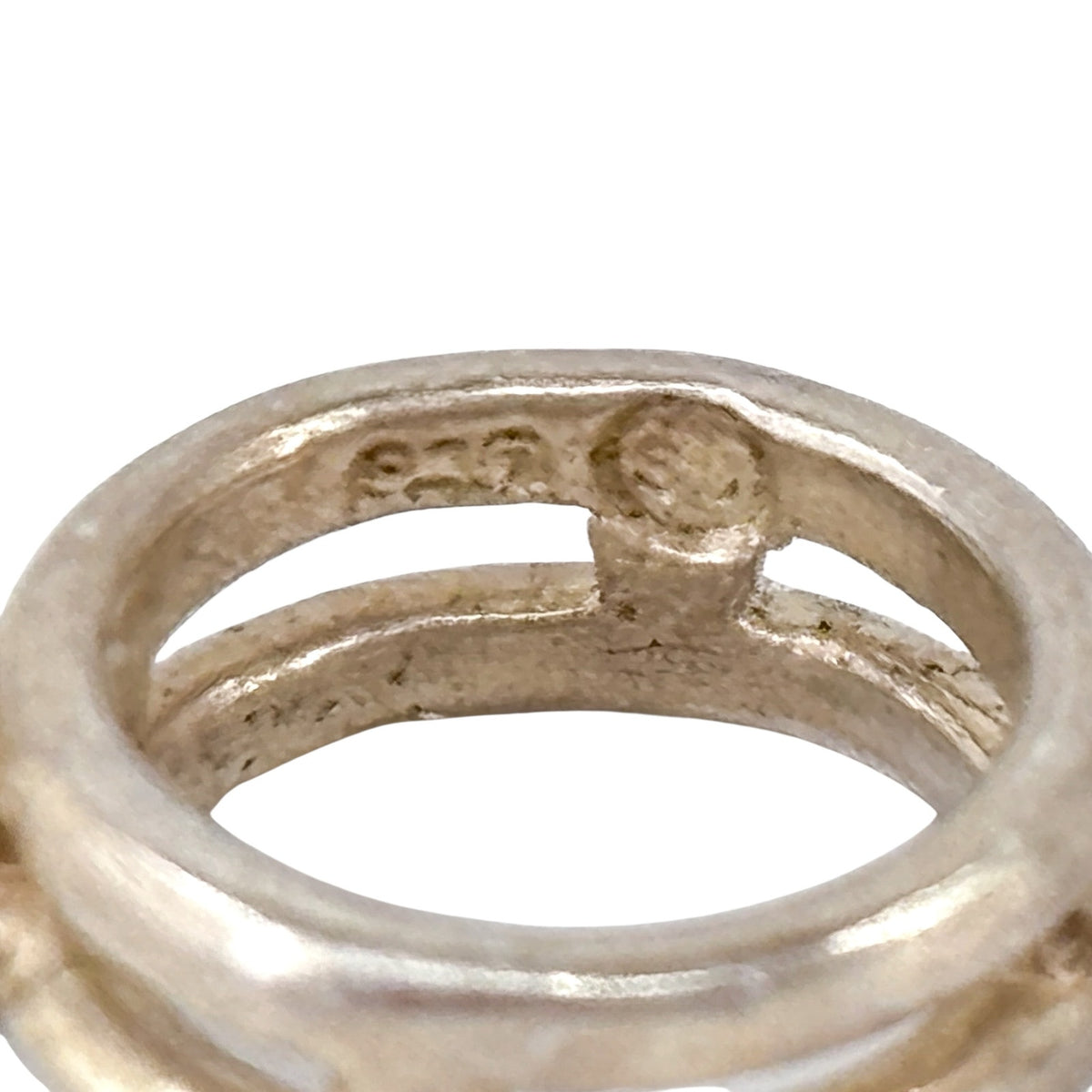 Vintage Sterling Silver 925 Wedding Engagement Ring Charm