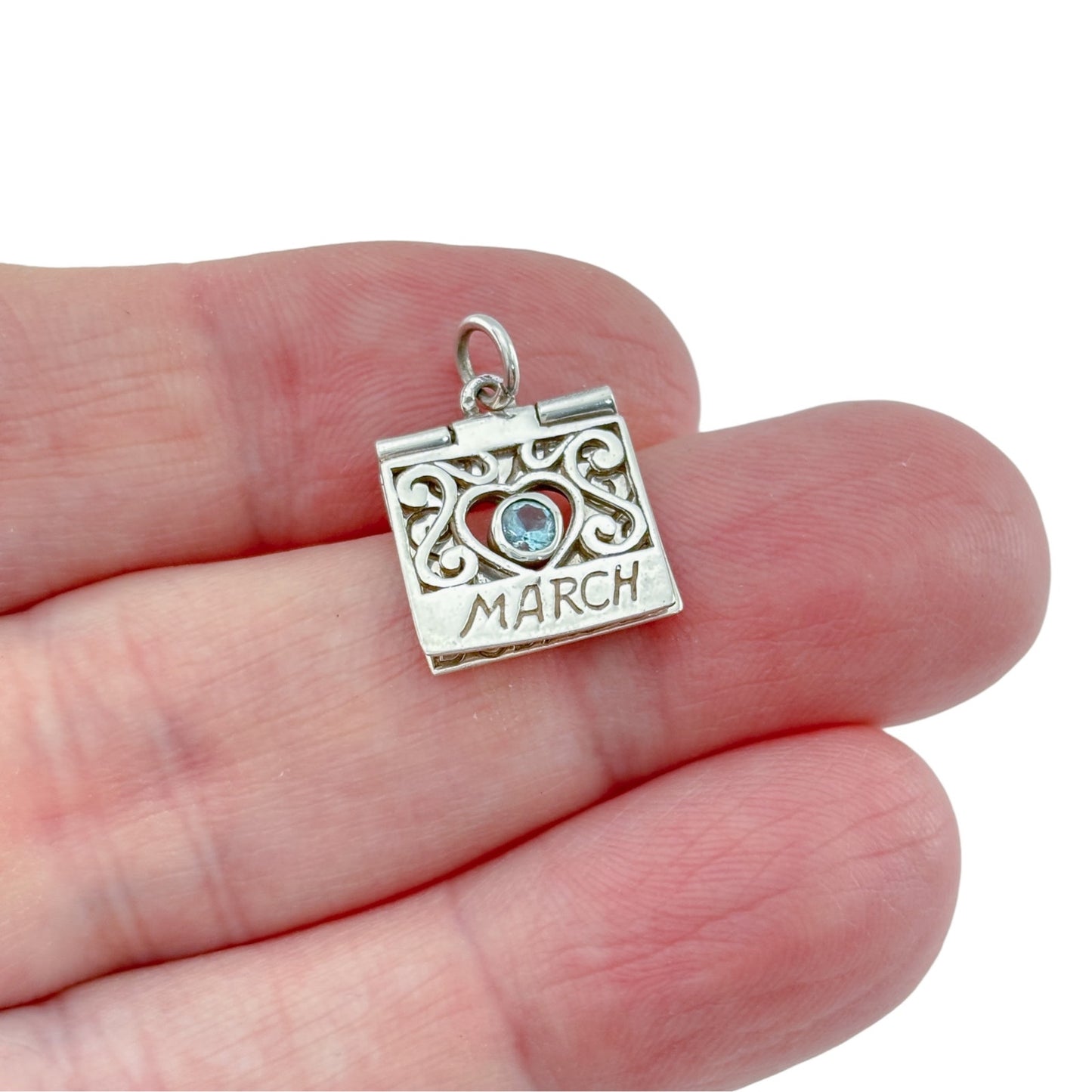 Vintage Sterling Silver 925 March “You Are Lovable” Charm