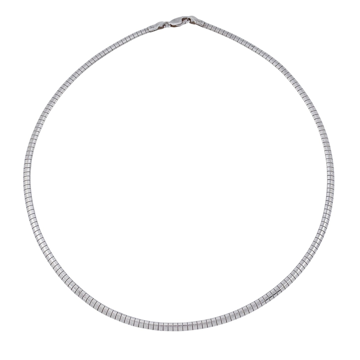Vintage Sterling Silver 925 Omega Necklace 18"