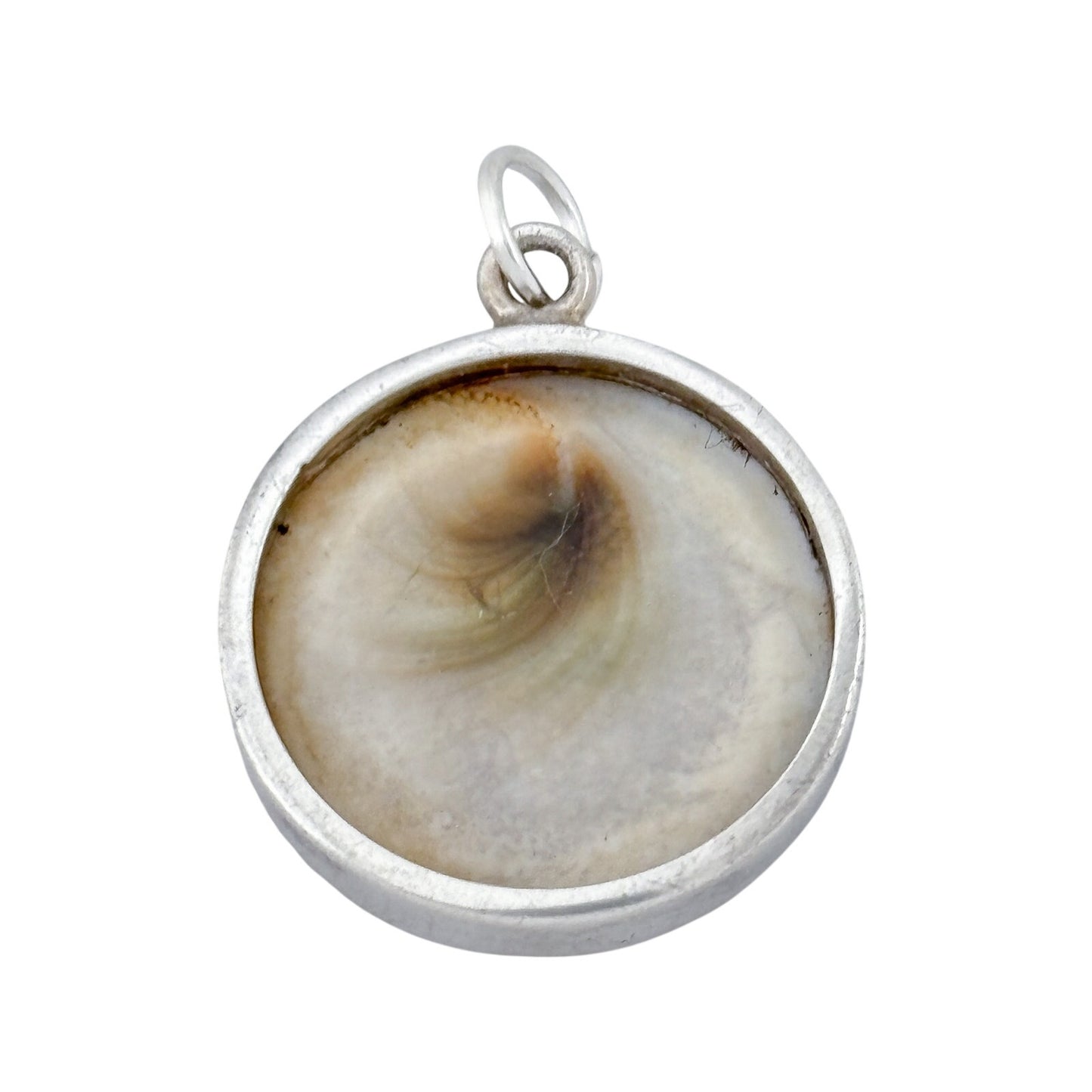 Vintage Sterling Silver 925 Spiral Shell Pendant