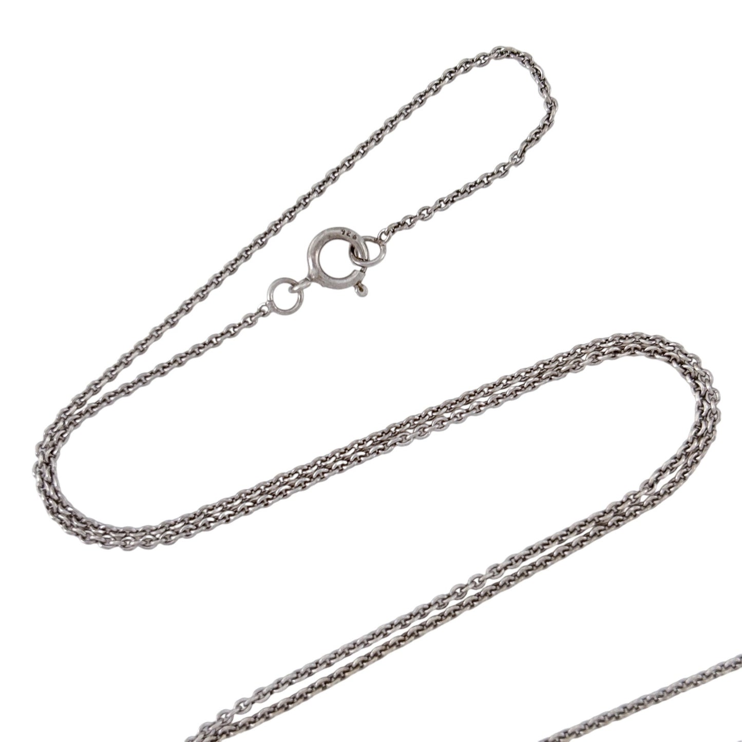 Vintage Sterling Silver 925 Cable Link Chain Necklace 18"