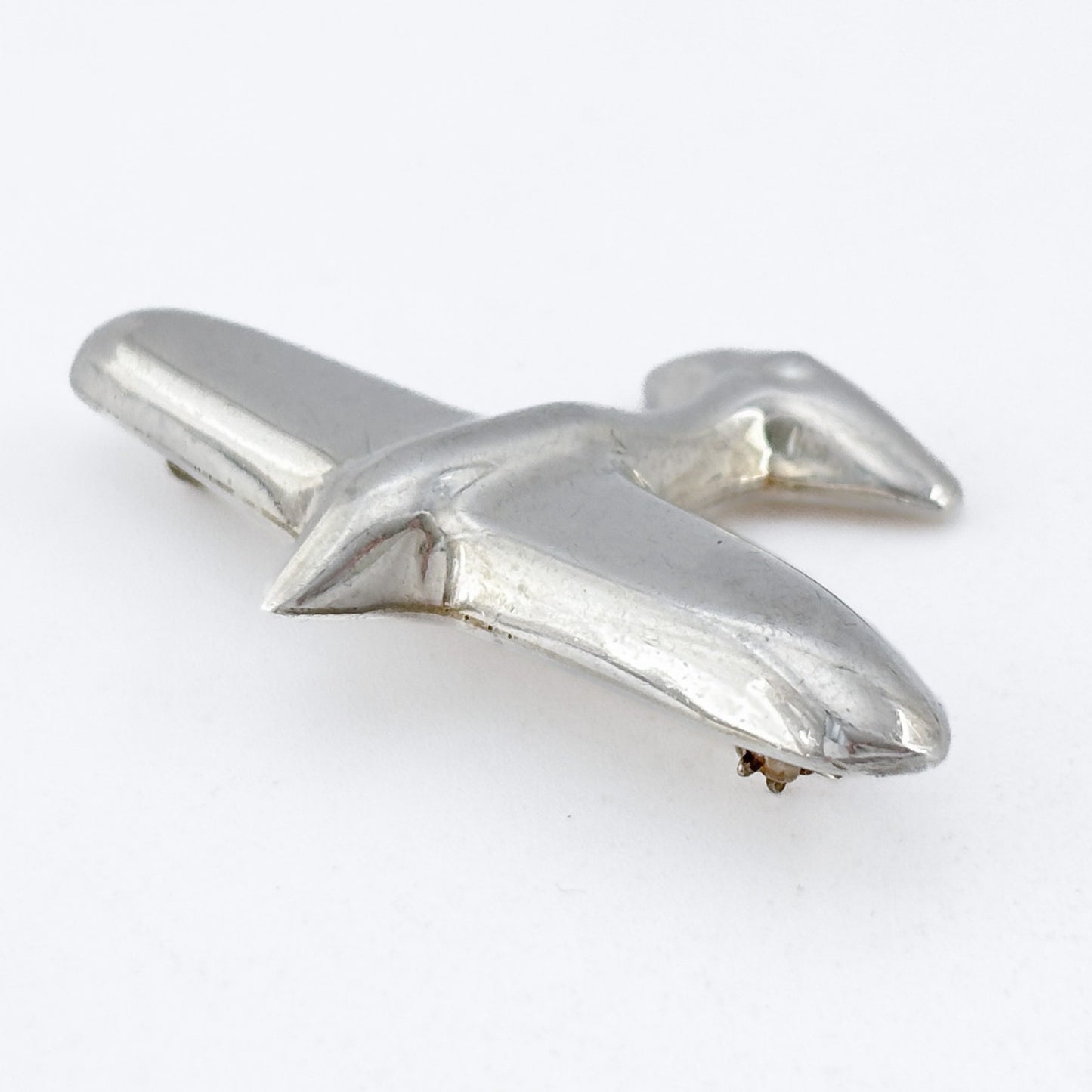 Vintage Mexican Taxco Sterling Silver 925 Airplane Brooch