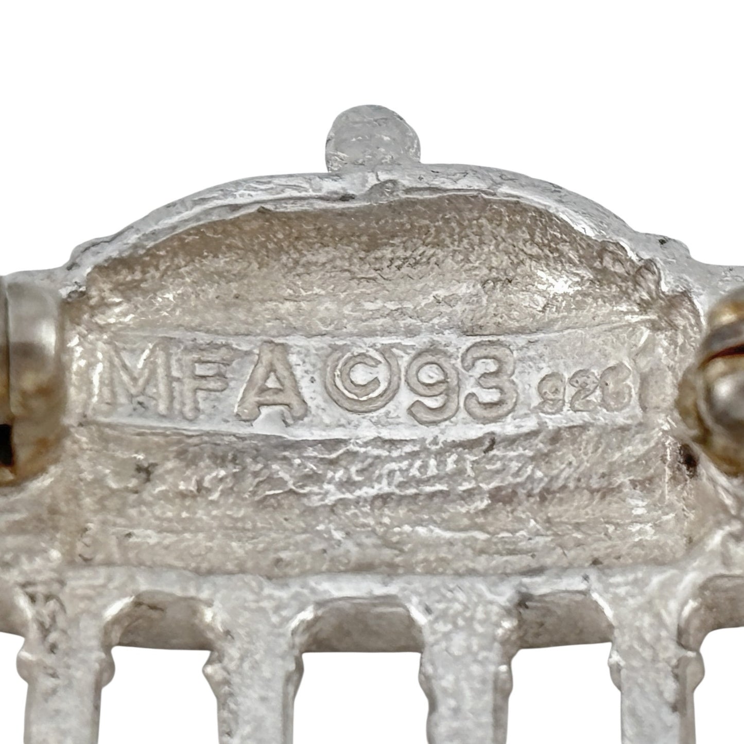 Vintage MFA Sterling Silver 925 Temple of Vesta Tivoli Brooch