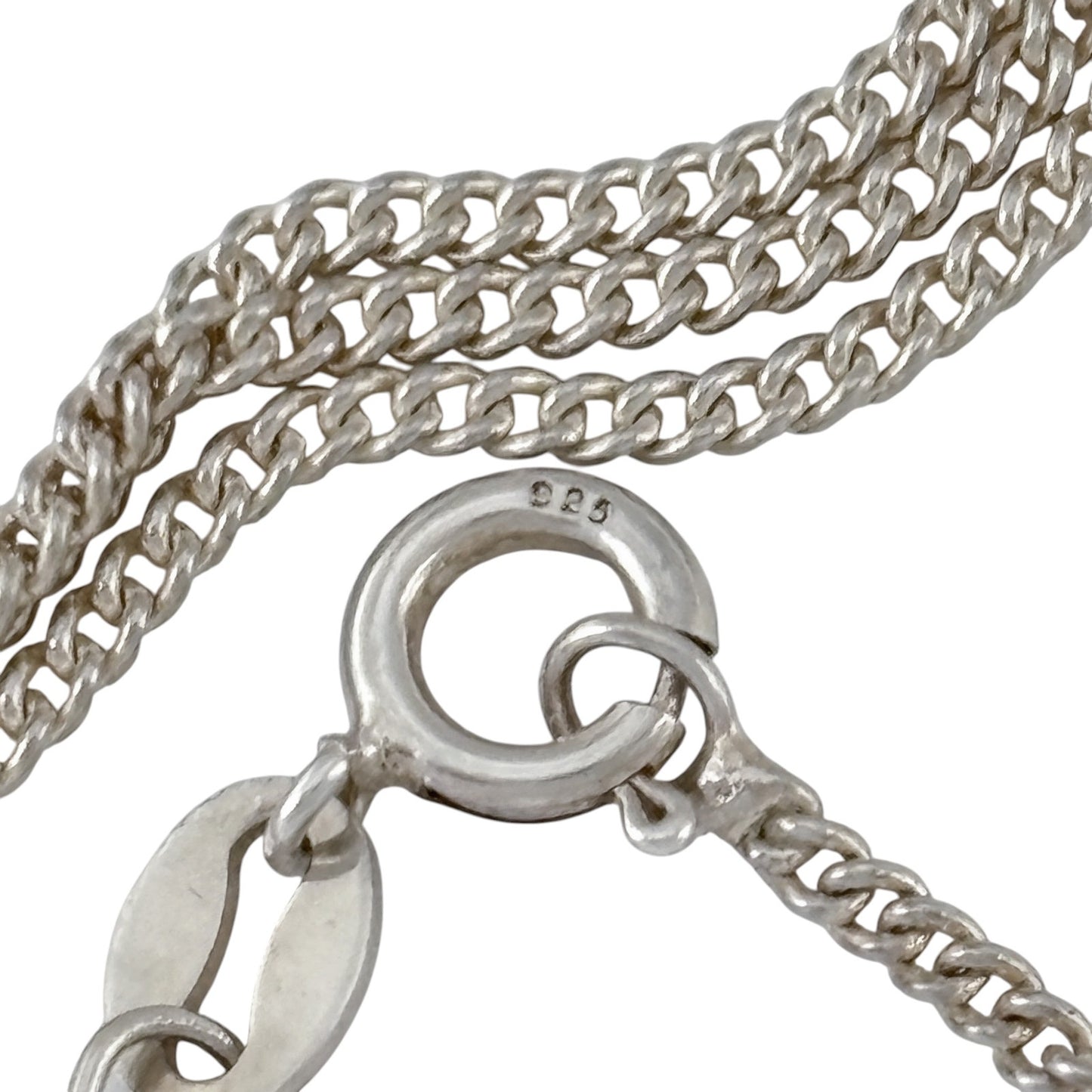 Vintage Sterling Silver 925 Curb Link Chain Necklace 18"