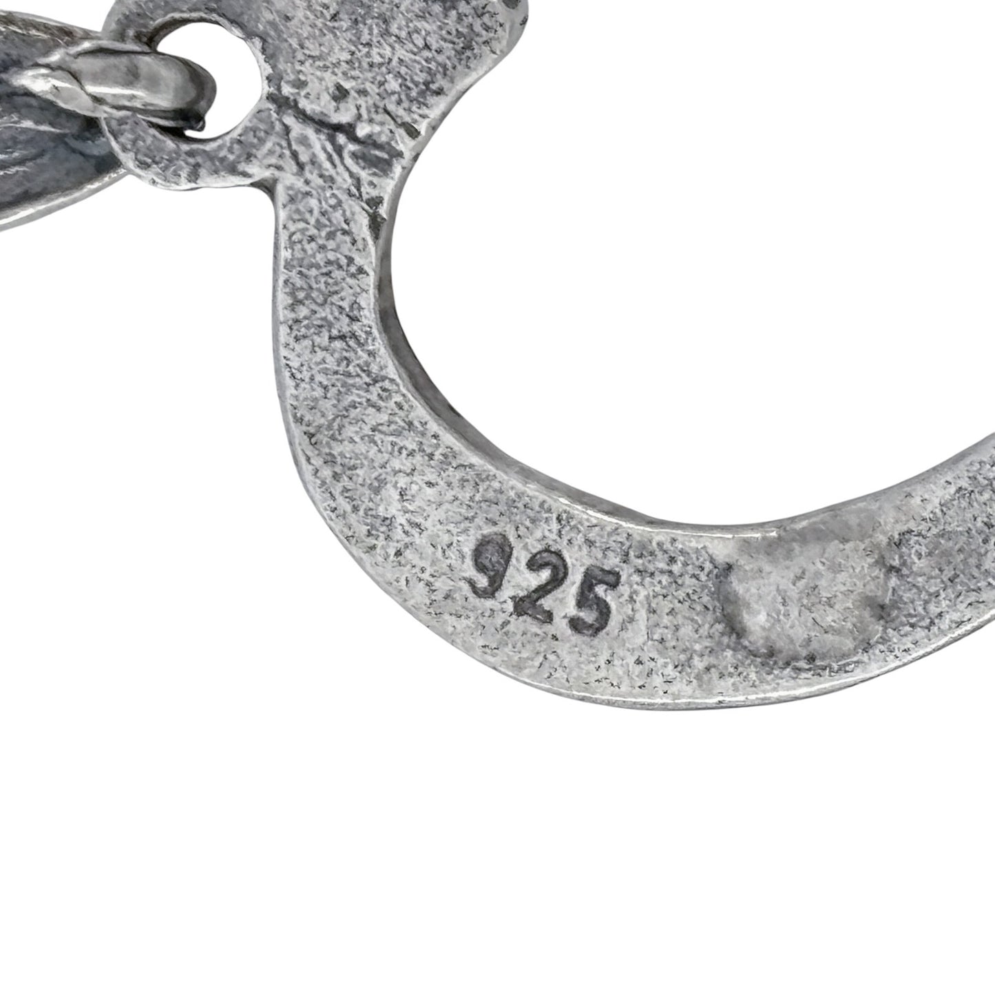 Vintage Sterling Silver 925 Two Tone Heart Pendant