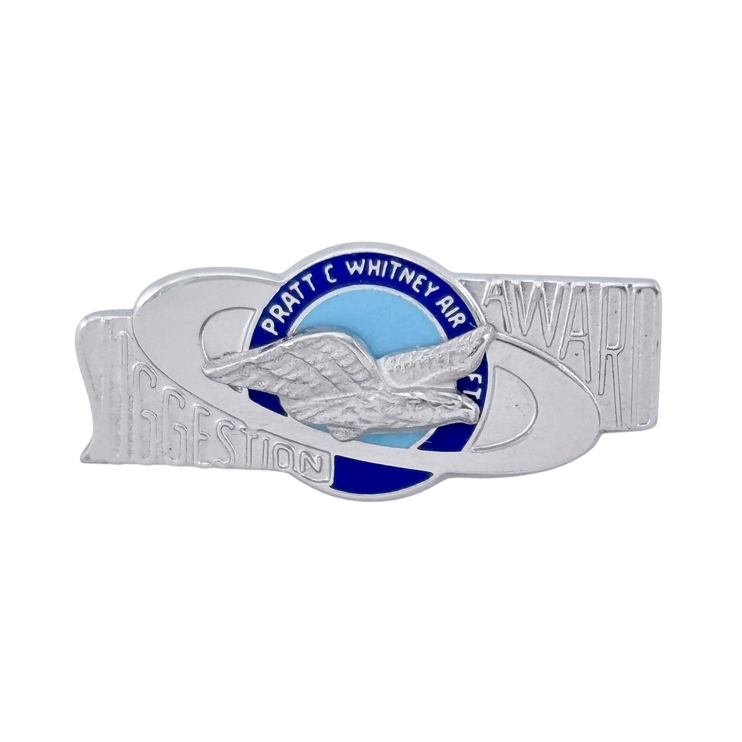 Vintage Sterling Silver 925 Pratt Whitney Suggestion Award Pin
