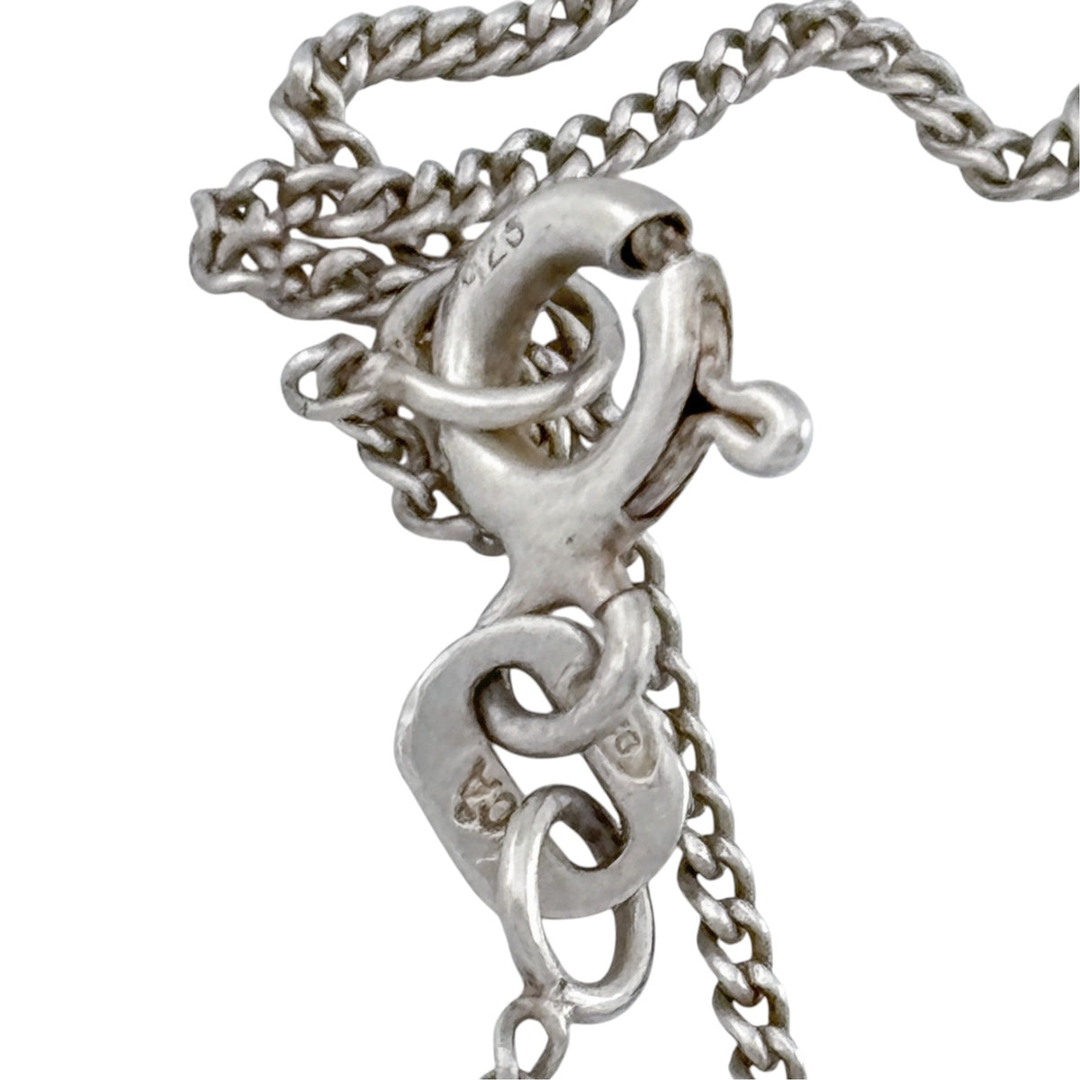 Vintage Sterling Silver 925 Fine Curb Chain Necklace 21"