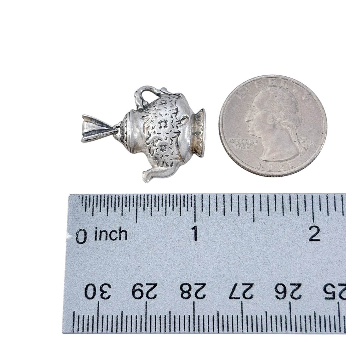 Vintage Sterling Silver 925 Teapot Charm