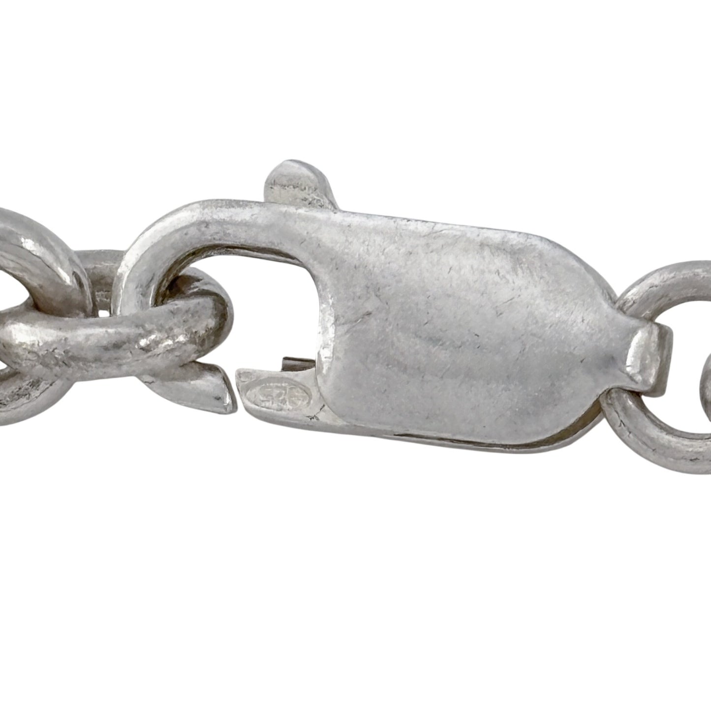 Vintage Sterling Silver 925 Heavy 15.3 gram Round Link Bracelet 7"