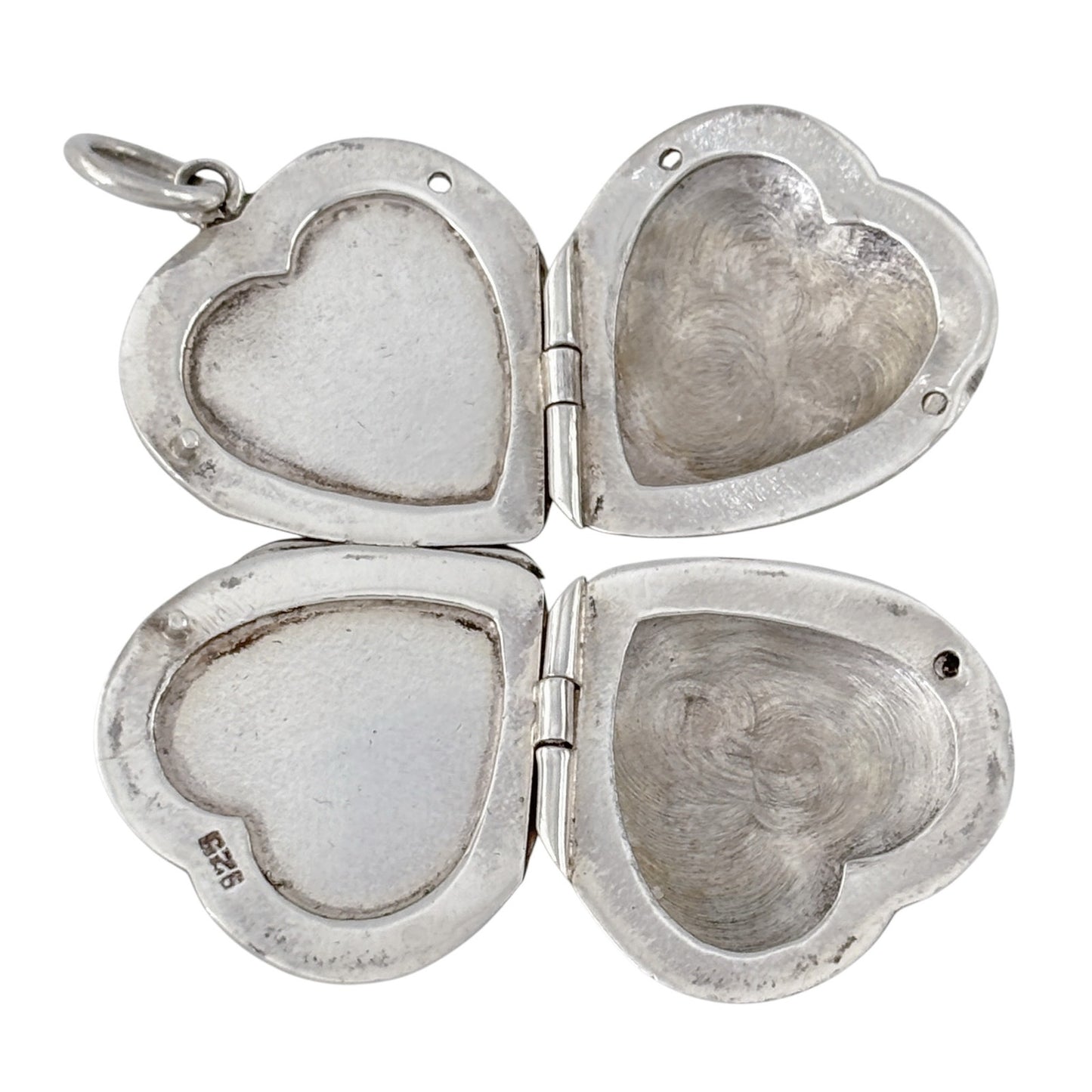 Vintage Sterling Silver 925 Double Heart Locket