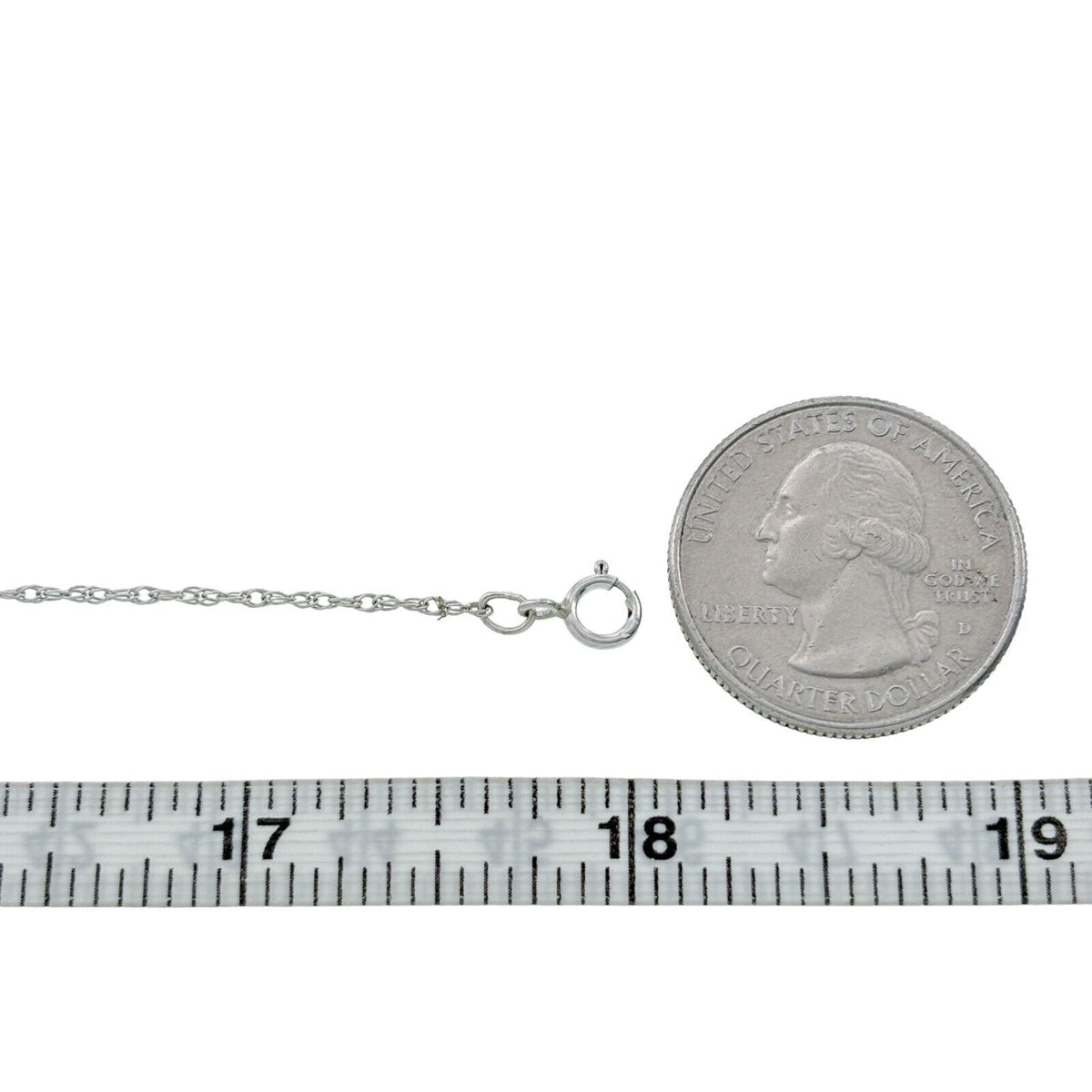 Vintage Sterling Silver 925 Rope Chain Necklace 18"