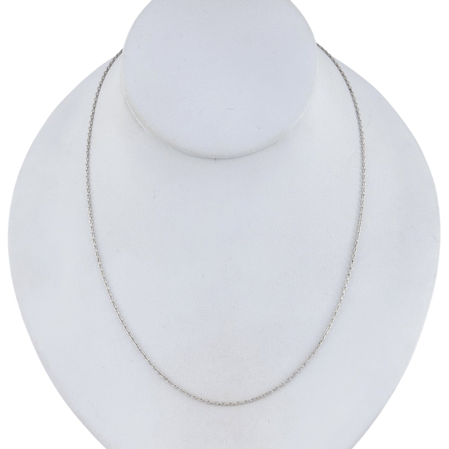 Vintage Sterling Silver 925 Cable Link Chain Necklace 18"