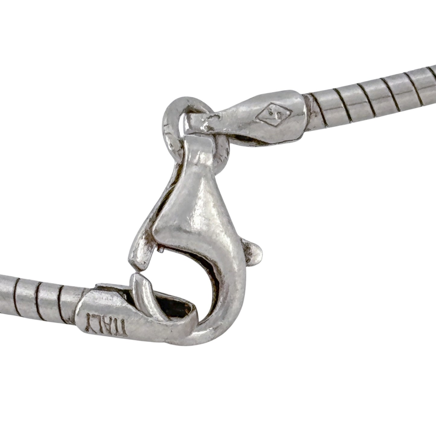 Vintage Sterling Silver 925 Snake Chain Necklace 16"