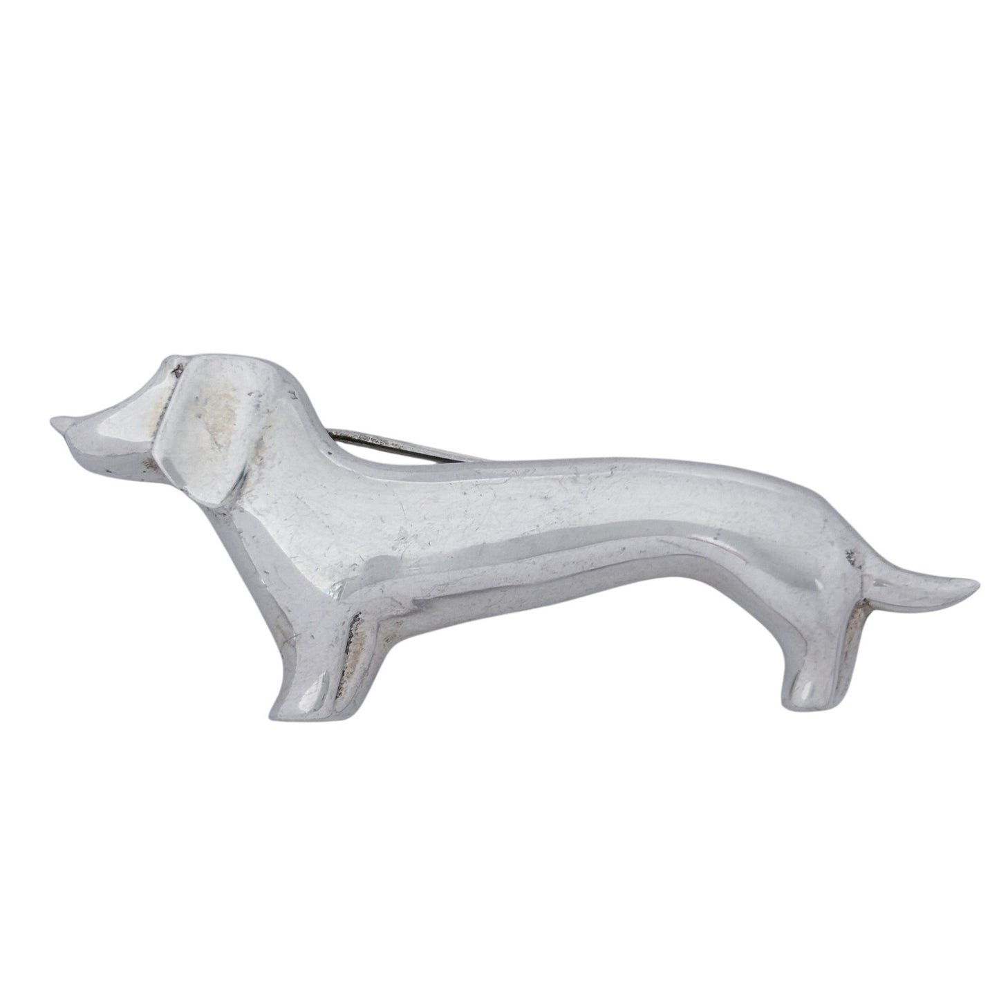 Vintage Mexico Taxco Sterling Silver 925 Dachshund Dog Brooch