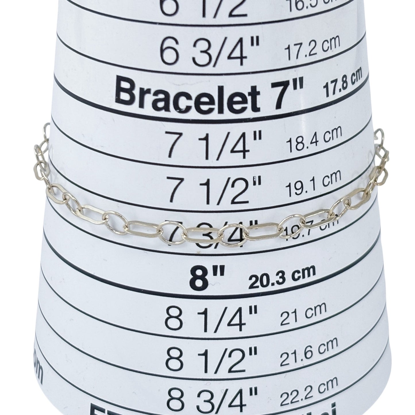 Estate Sterling Silver 925 Chain Bracelet 7.75"