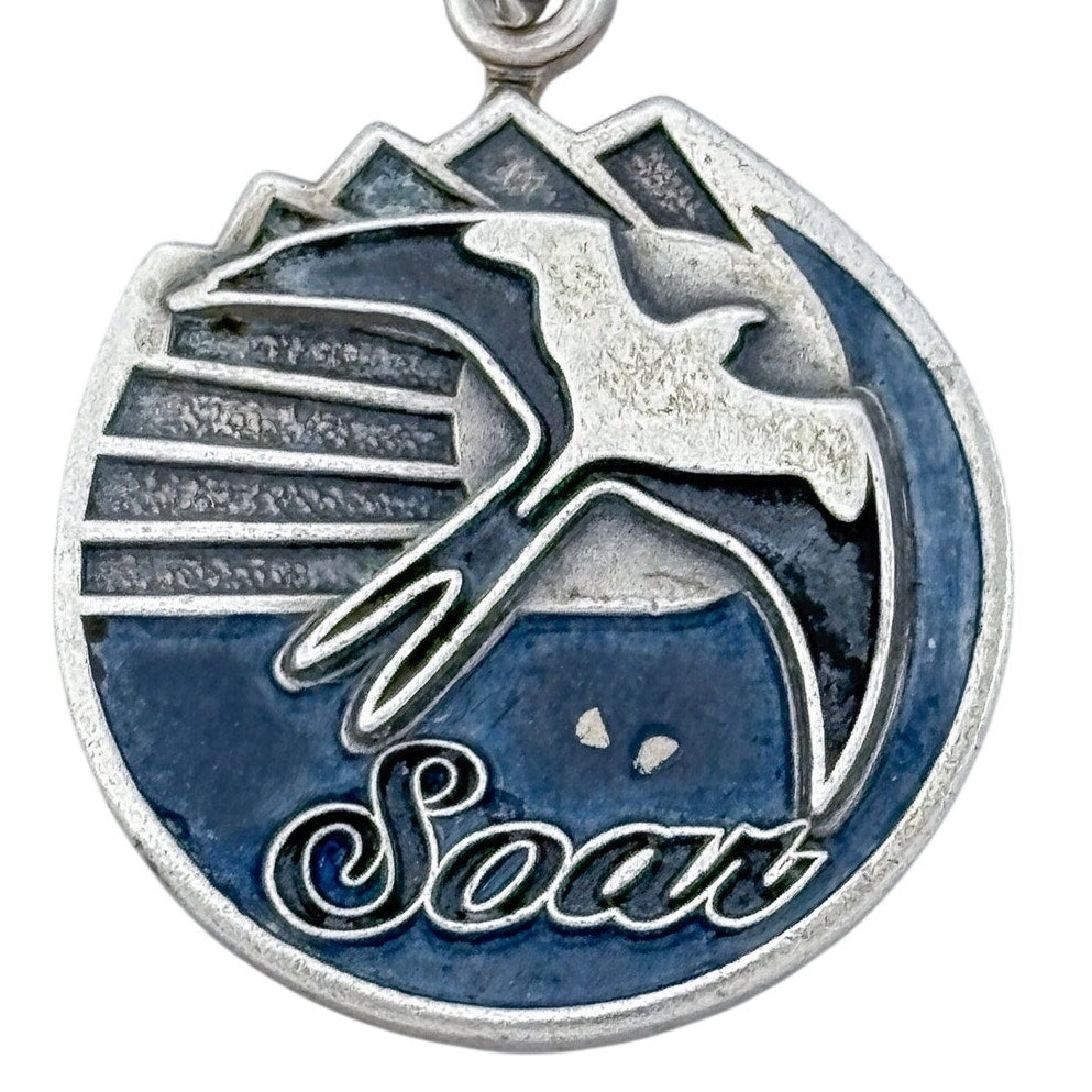 Vintage ABWA Sterling Silver 925 Soar Bird Enamel Charm
