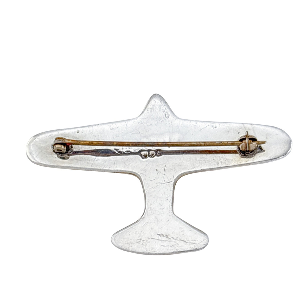 Vintage Mexican Taxco Sterling Silver 925 Airplane Brooch