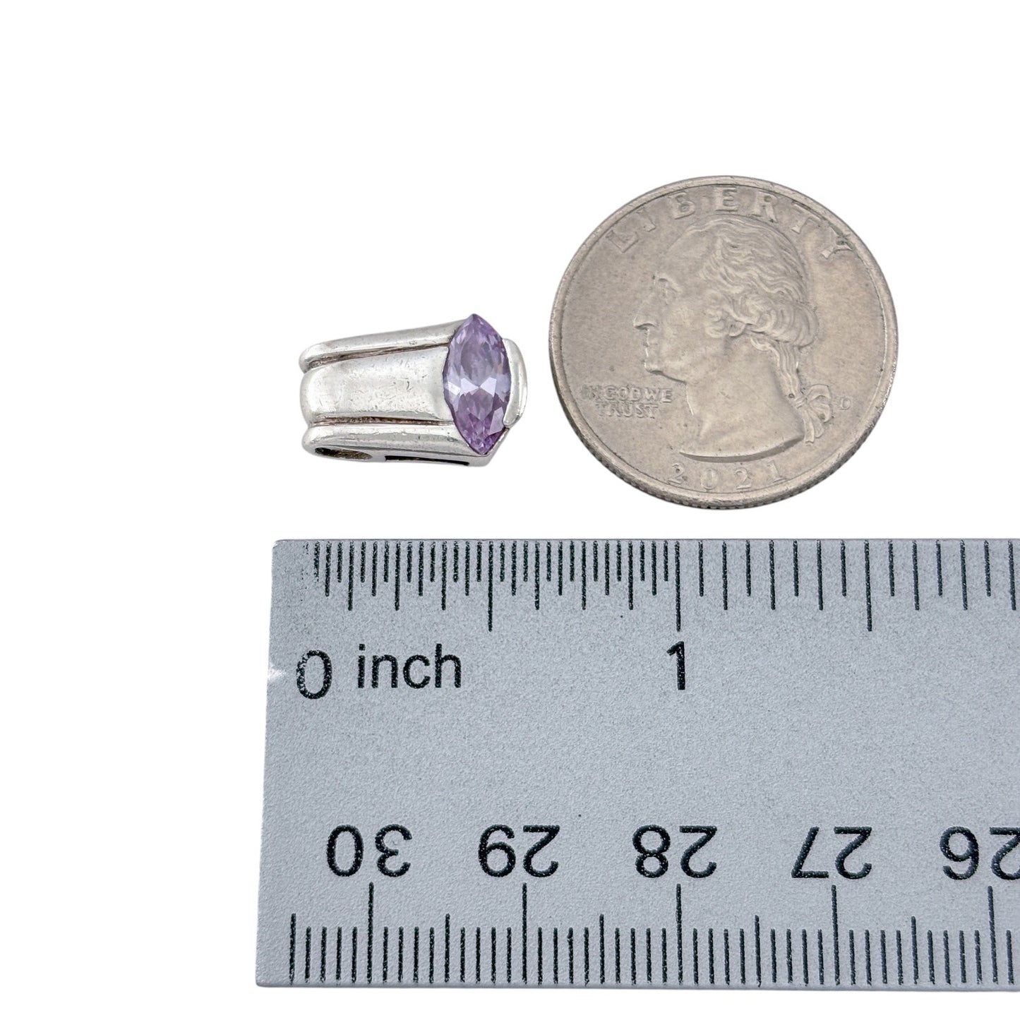 Vintage Sterling Silver 925 Amethyst Pendant