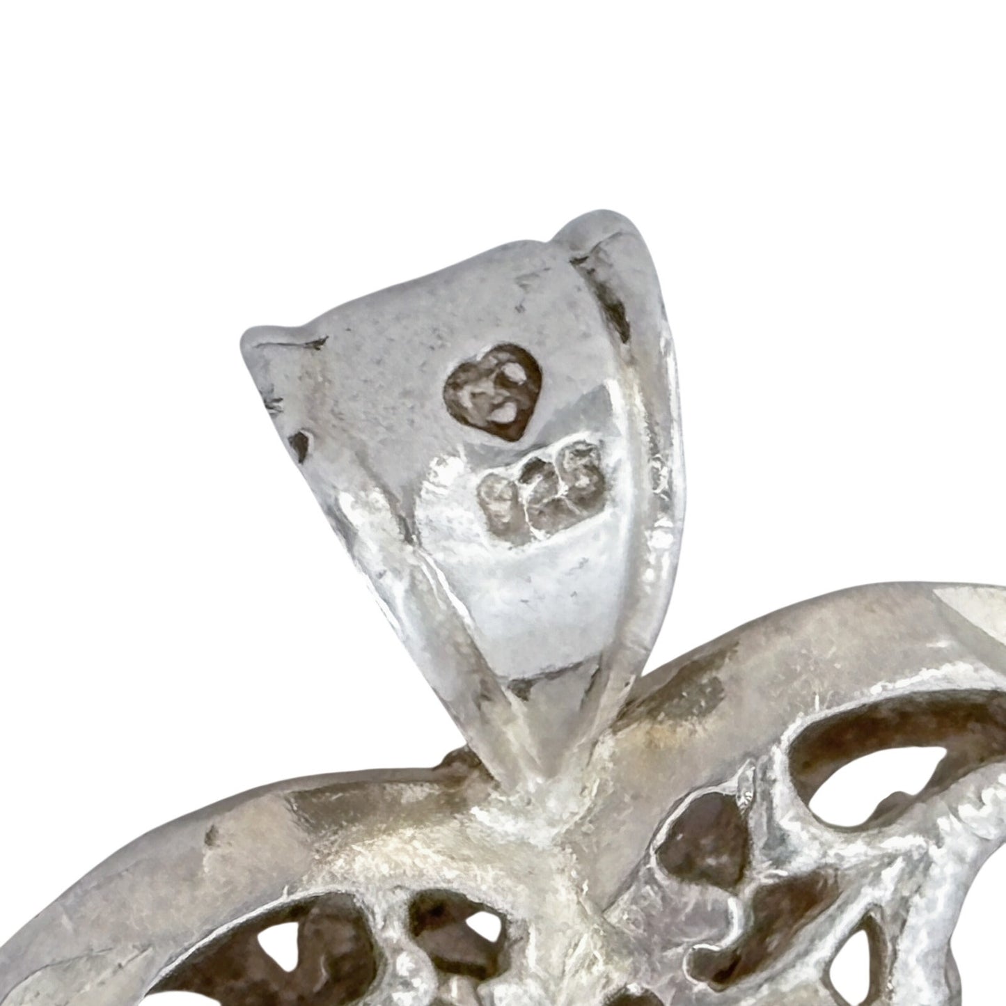 Vintage Sterling Silver 925 Filigree Heart Pendant