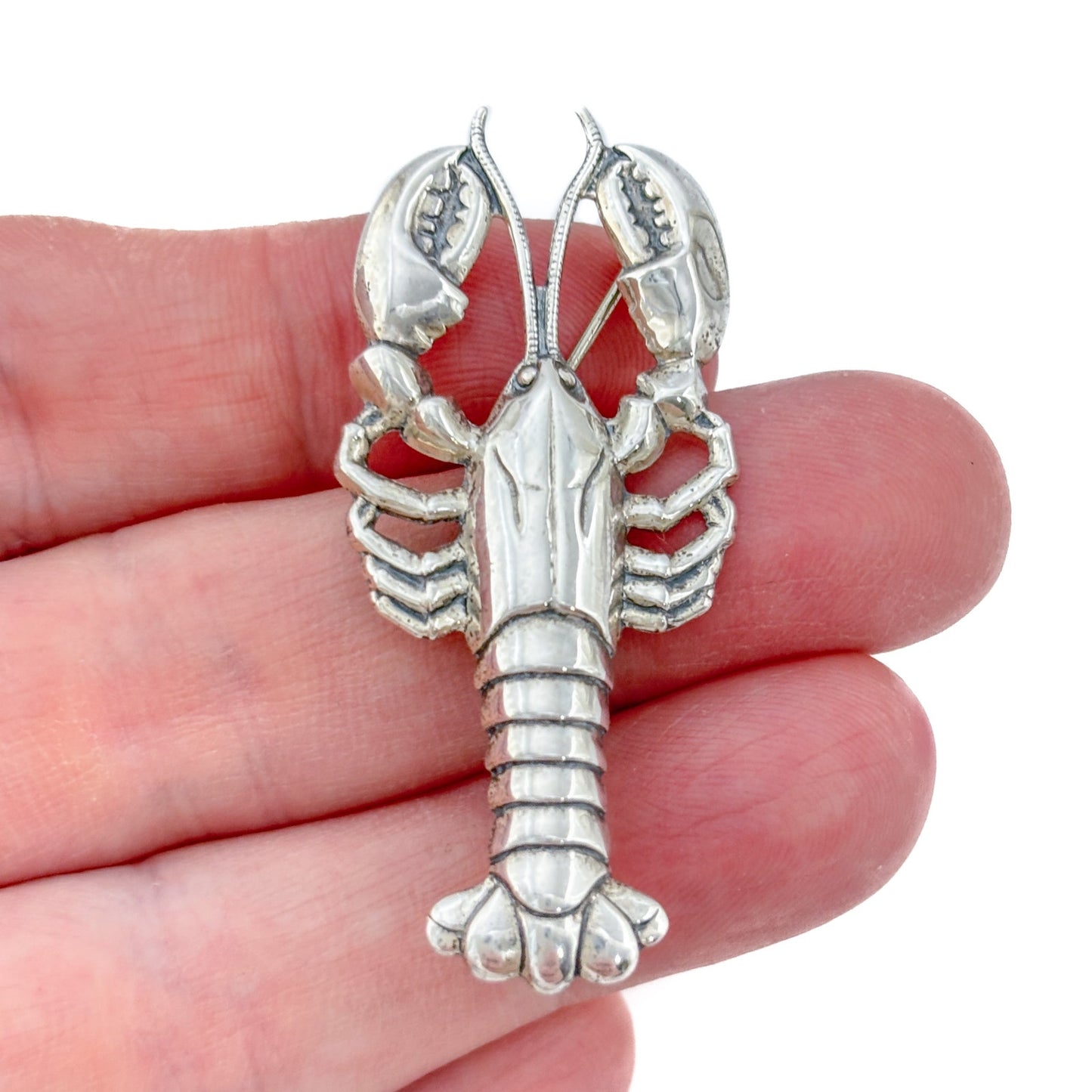 Vintage Sterling Silver 925 Lobster Brooch