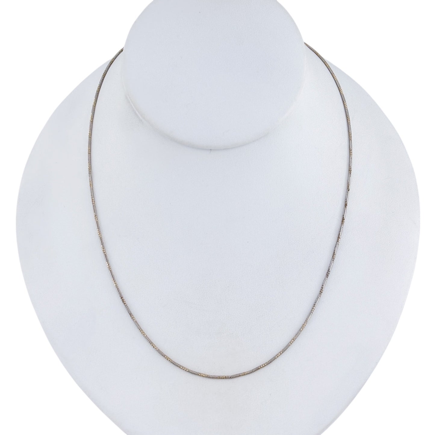 Vintage Sterling Silver 925 Snake Chain Necklace 18"
