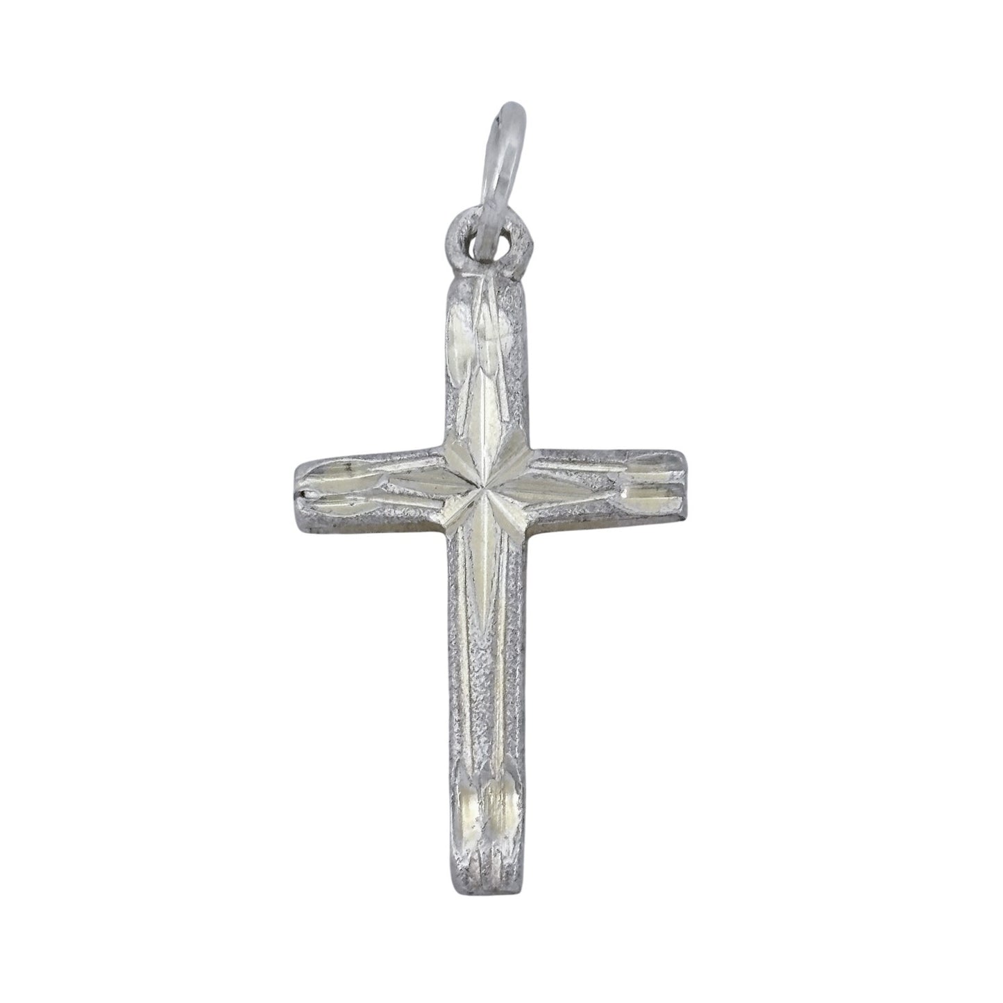 Vintage Sterling Silver 925 Star Cross Pendant