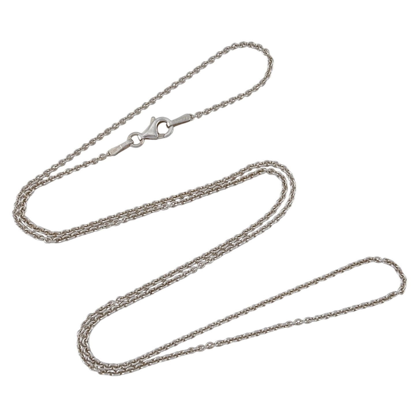 Vintage Italian Sterling Silver 925 Cable Chain Necklace 20"