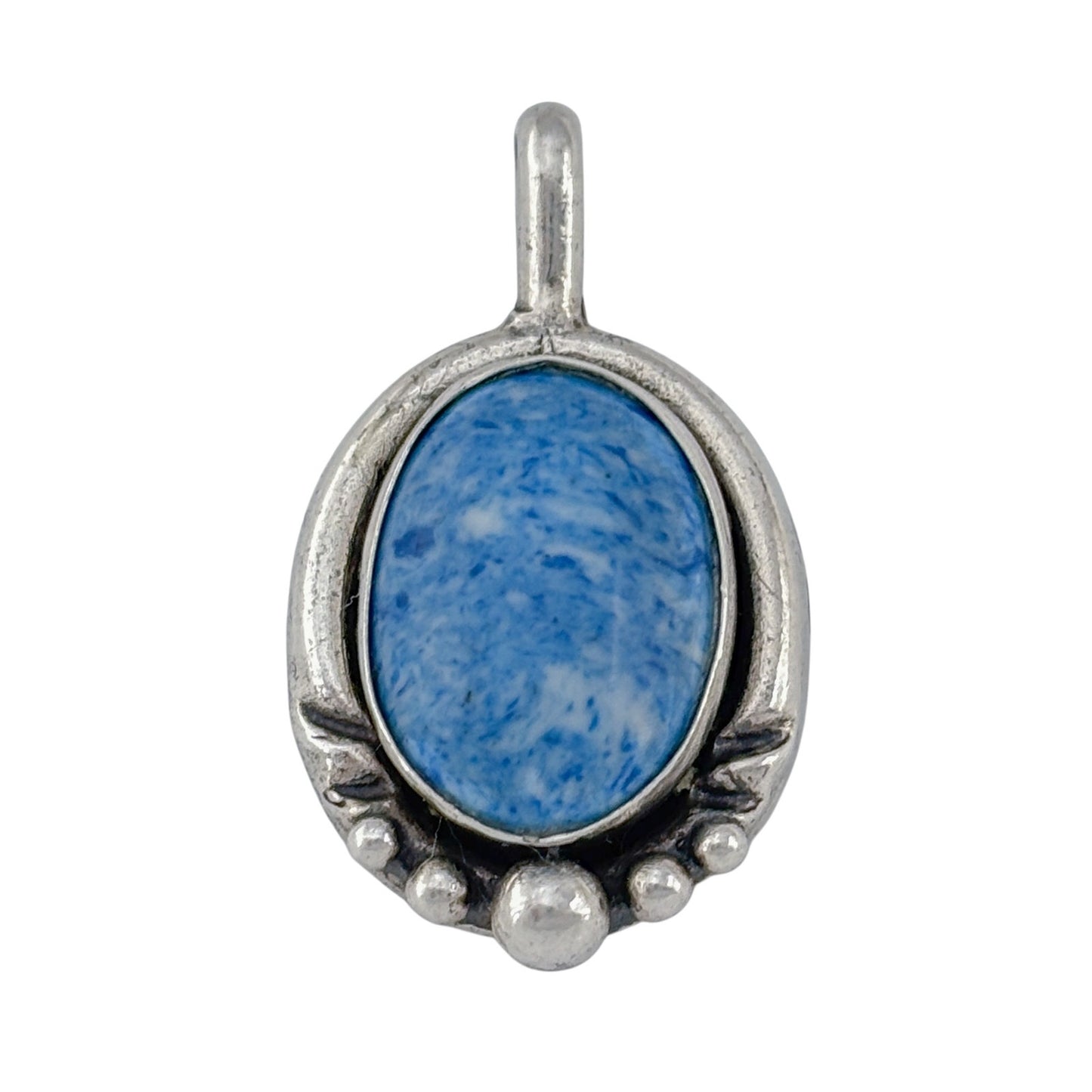Vintage Sterling Silver 925 Sodalite Pendant