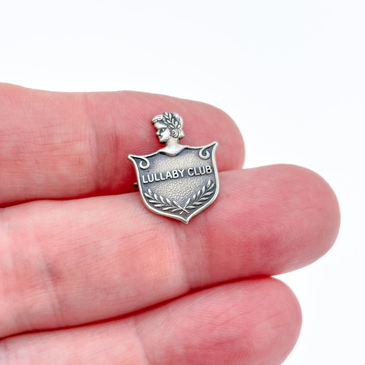Vintage Sterling Silver 925 Lullaby Club Brooch