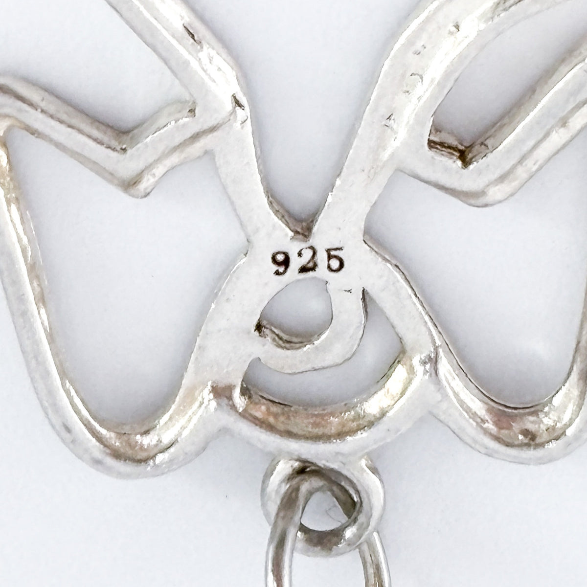 Vintage 925 Sterling Silver Angel Outline Charm