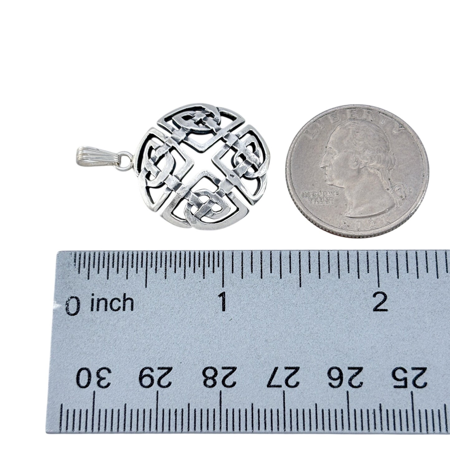 Vintage Sterling Silver 925 Celtic Knot Pendant
