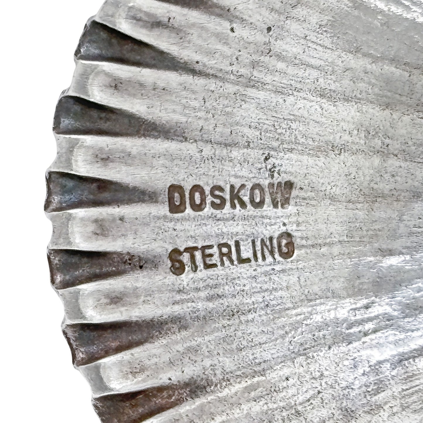 Vintage Leonore Doskow Sterling Silver 925 Scallop Shell Pendant