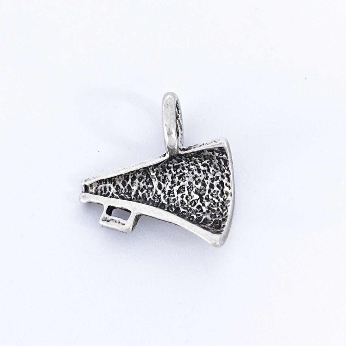 Vintage Thailand Sterling Silver 925 Cheer Megaphone Pendant Charm