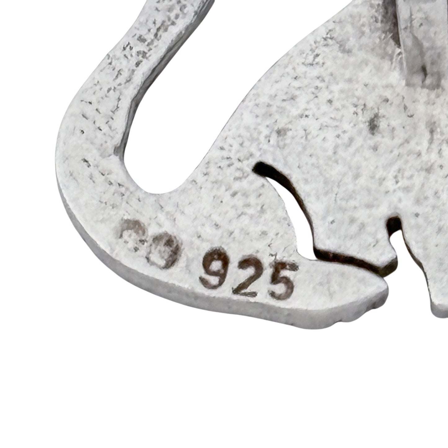 Vintage Sterling Silver 925 Dainty Cat Pendant