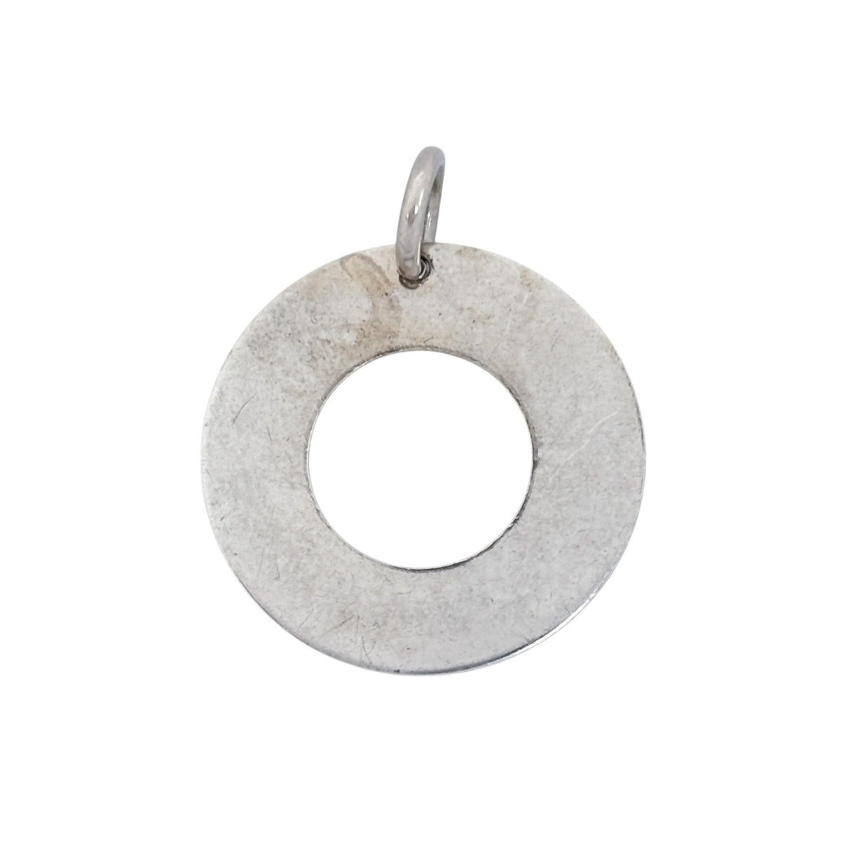Live Easy Run Hard Disk Charm | Sterling Silver 925 | Inspirational Pendant