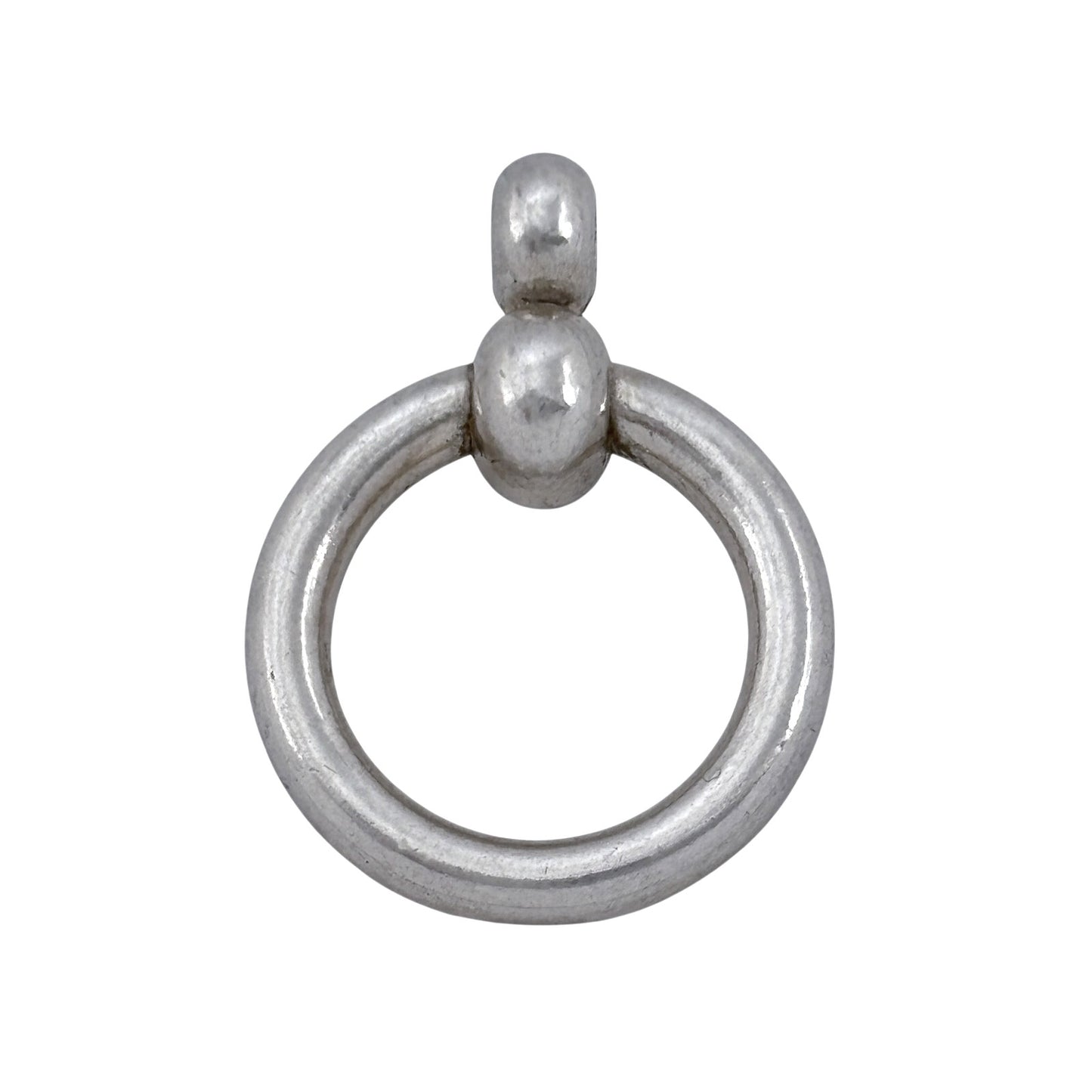 Vintage Sterling Silver 925 Circular Ring Pendant